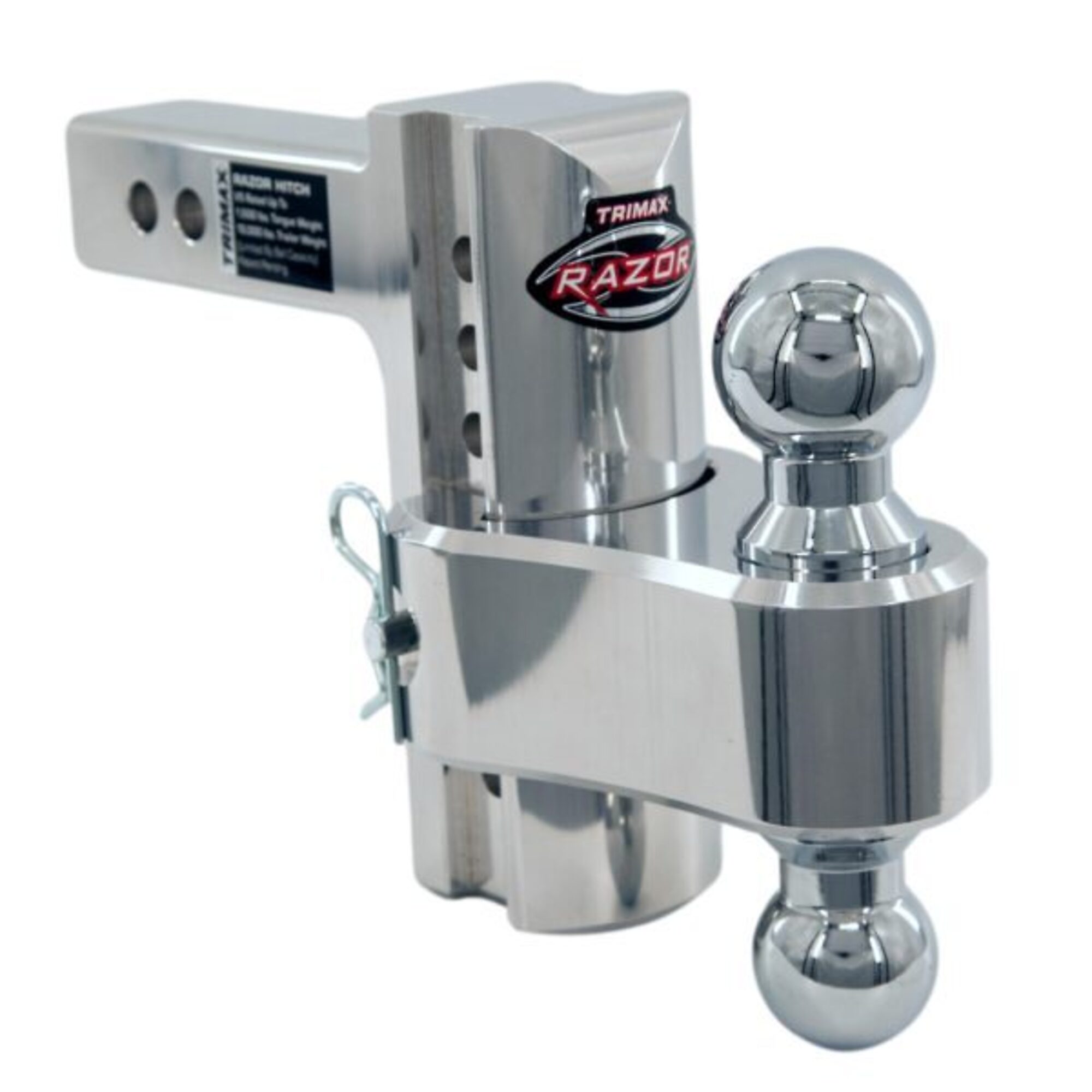 TRIMAX™ RAZOR™ ULTRA RP 6" ALUMINUM DROP HITCH - 2.0" - 12,500 LBS